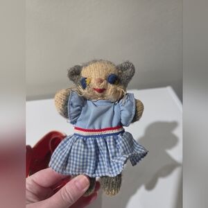 Vintage Mrs Ryan’s Knitted Toys Cat Plush